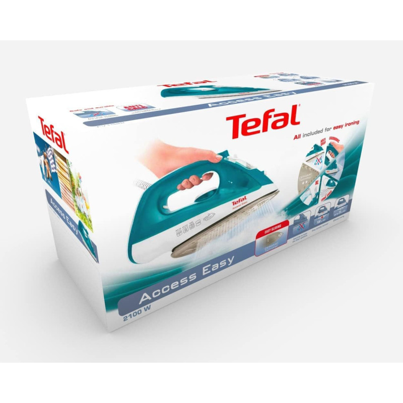 Tefal Access Easy Steam Iron, 2000 W, Green/White - FV1541E2 Tefal Access Easy Steam Iron, 2000 W, Green/White - FV1541E2