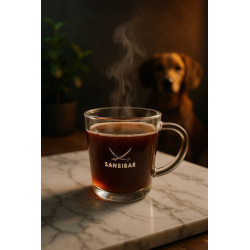SANSIBAR glass cup.