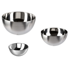 ERNESTO® Stainless Steel Bowl Set, 3 Pieces