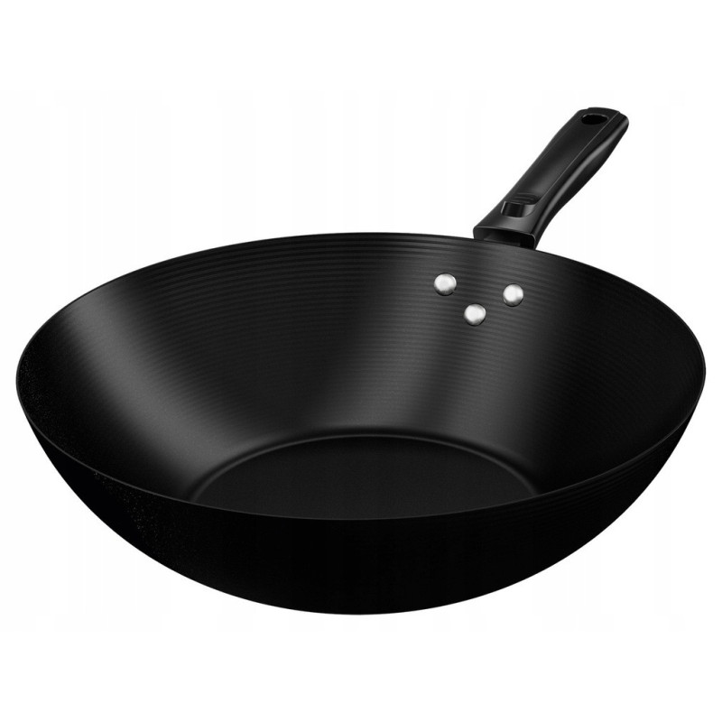 ERNESTO WOK HIGH NON-STICK FRYING PAN CARBON STEEL 30cm ERNESTO WOK HIGH NON-STICK FRYING PAN CARBON STEEL 30cm