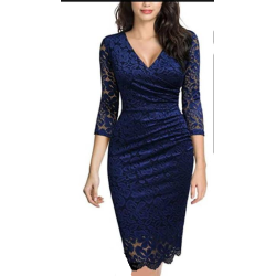 Navy blue dress, Size: XL