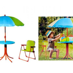 Briers Kids Table With Chairs & Parasol