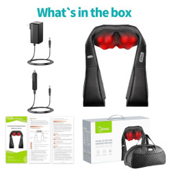 cotsoco Shiatsu Back Neck and Shoulder Massager with Heat
